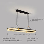 LED Ceiling Pendant Lights Modern Minimalist Chandelier for Living Room Dining Table Decor