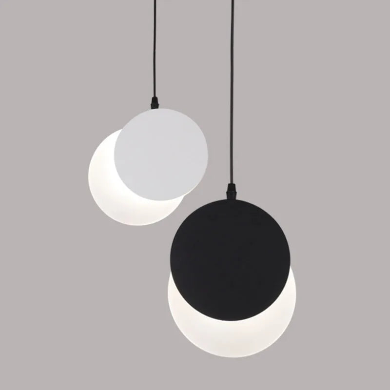 Crescent Moon LED Pendant Chandelier for Modern Minimalist Decor
