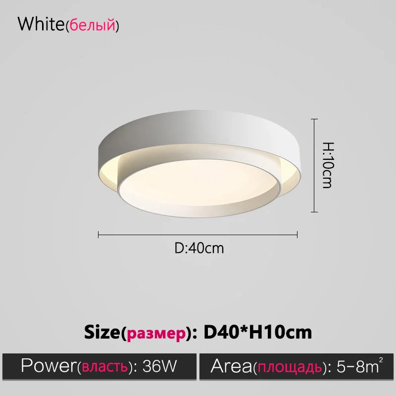 Modern LED Master Bedroom Ceiling Light for Romantic Nordic Ambiance