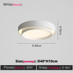 Modern LED Master Bedroom Ceiling Light for Romantic Nordic Ambiance