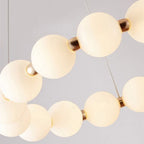 Nordic Magic Beans Double Layer LED Chandelier for Bedroom and Kitchen