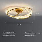Crystal Stainless Steel Ceiling Pendant Light for Luxurious Living