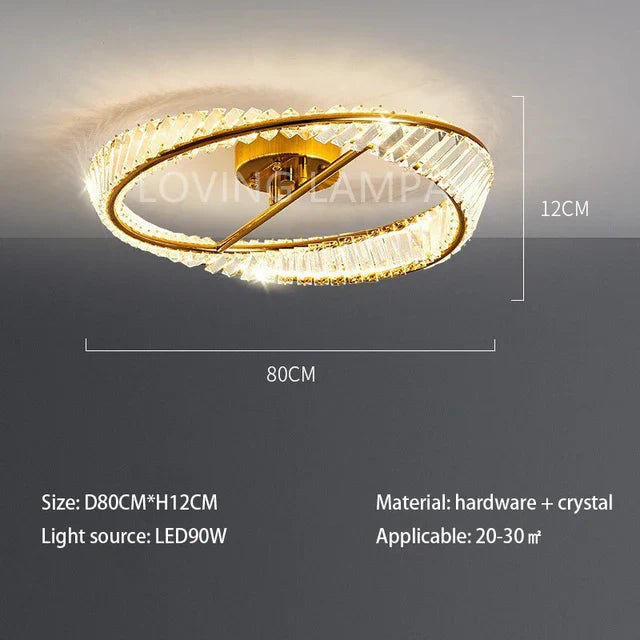 Crystal Stainless Steel Ceiling Pendant Light for Luxurious Living