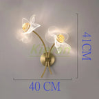 Sunflower LED Wall Lamp: Nordic Modern Bedroom Decor Flower Wall Light