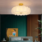 Stylish Glass Ceiling Chandelier for Modern Living Room and Bedroom Lighting