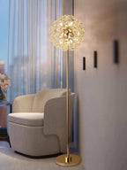 LED Sunflower Crystal Floor Lamp for Home Decor in Living Room or Bedroom