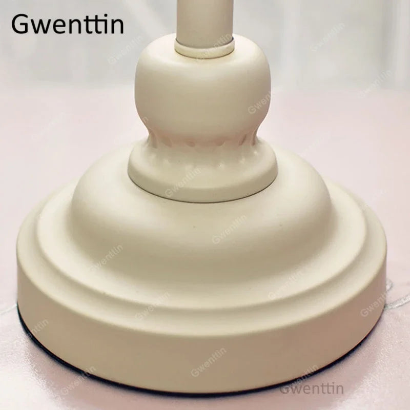 Princess Fabric Table Lamps for Living Room Bedroom - Bedside Desk Stand Light Fixtures