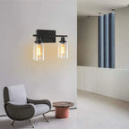 Glass Wall Lamp: Nordic Industrial LED Sconce for Living Bedroom, Kitchen, Dining - Modern Indoor Lighting