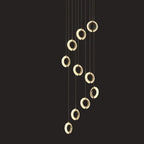 Crystal Gold LED Chandelier Modern Luxury Ceiling Lamp