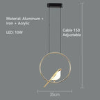 Modern Magpie Bird LED Wall Lamp for Bedroom Decor