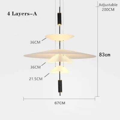 LED Acrylic Ceiling Pendant Lamp for Modern Home Decor Lighting