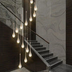 Crystal Bubble Chandelier for Living, Dining, Bedroom - Modern Stairwell Design