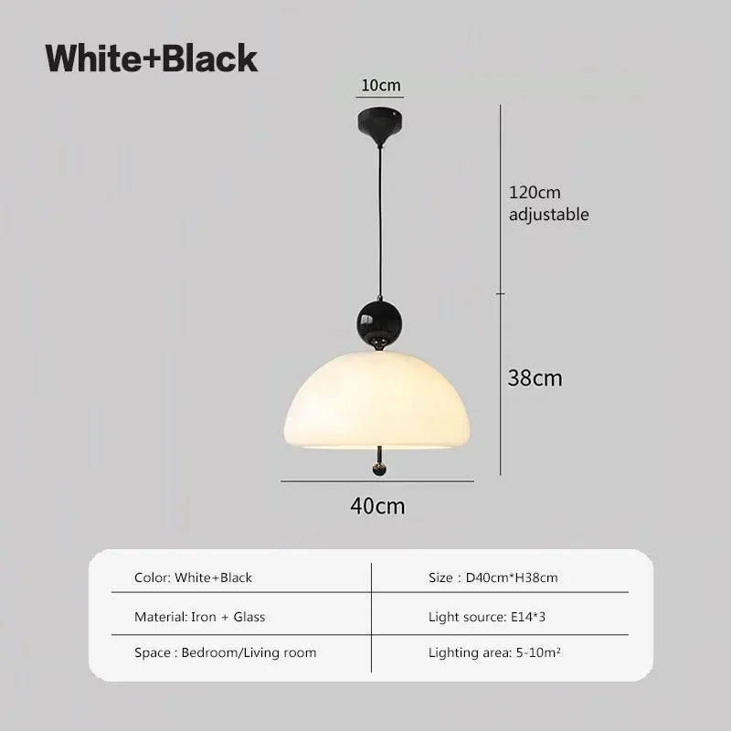Modern LED Glass Chandelier for Bedroom and Dining Room Lighting