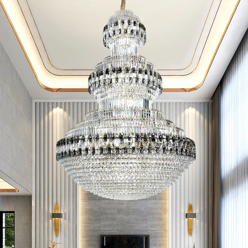 Luxury Crystal Villa Chandelier for Elegant Indoor Lighting Decor