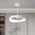 Nordic Style Bedroom LED Ceiling Fan Light White Modern Luminarias Pendant Fixtures