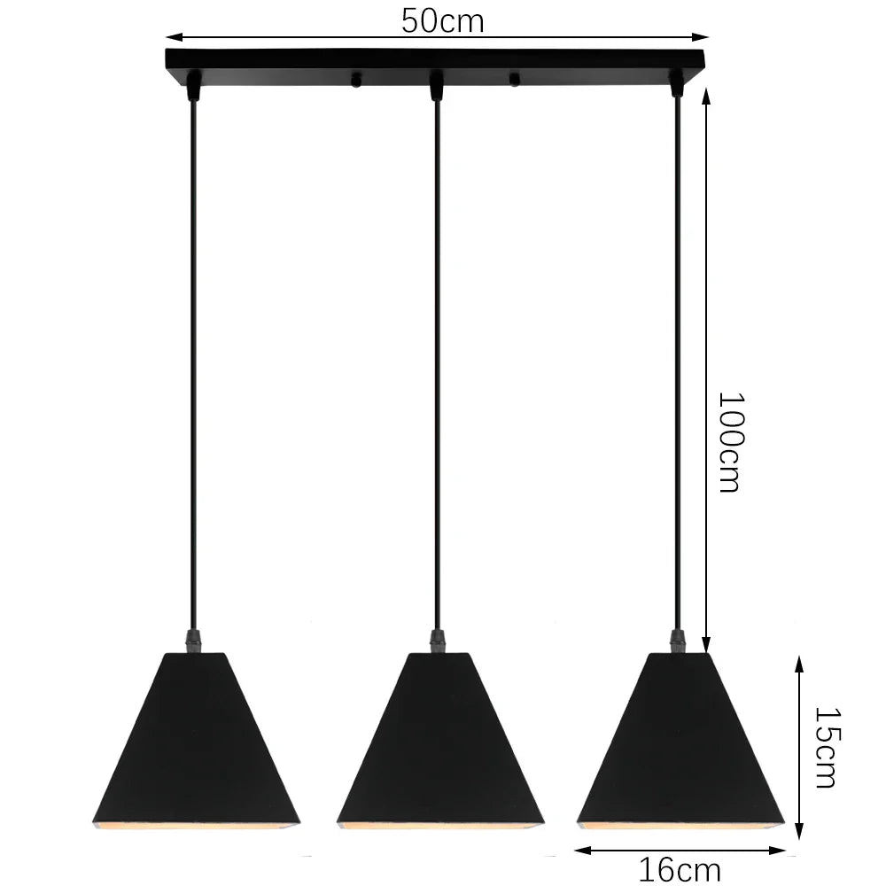 Nordic Retro LED Pendant Chandelier for Modern Home Lighting