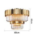 Modern Aluminum Circle LED Ceiling Chandelier for Bedroom Living Room Kitchen Fixtures