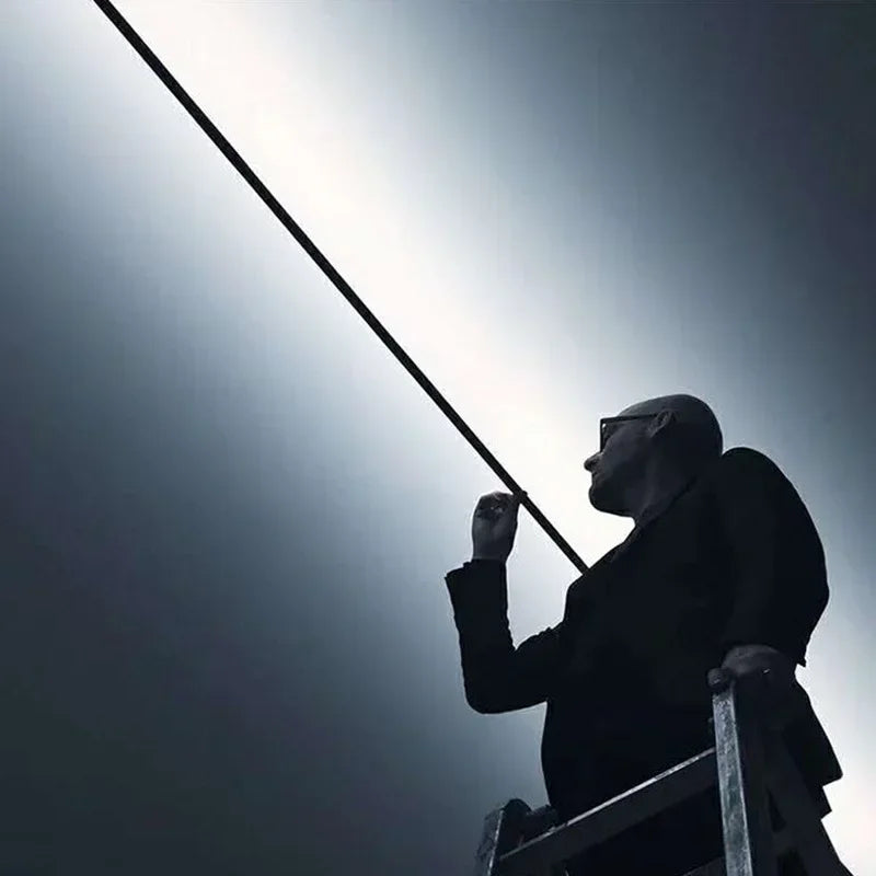 Skyline LED Chandelier: Black White RGB Colorful Strips Wall Lamp for Living Bedroom Bar