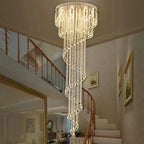 Modern LED Chandelier for Living & Dining Room - Stylish Crystal Lustre Pendant Light