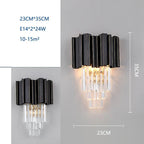 Crystal Wall Lamp: Modern Light Luxury for Living Room, Bedroom, and Corridor.