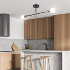 Industrial Chandelier: Modern Wrought Iron LED Ceiling Lamp for Home Decor