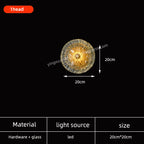 Modern Round LED Wall Lamp Luxury Design Indoor Lighting Fixture