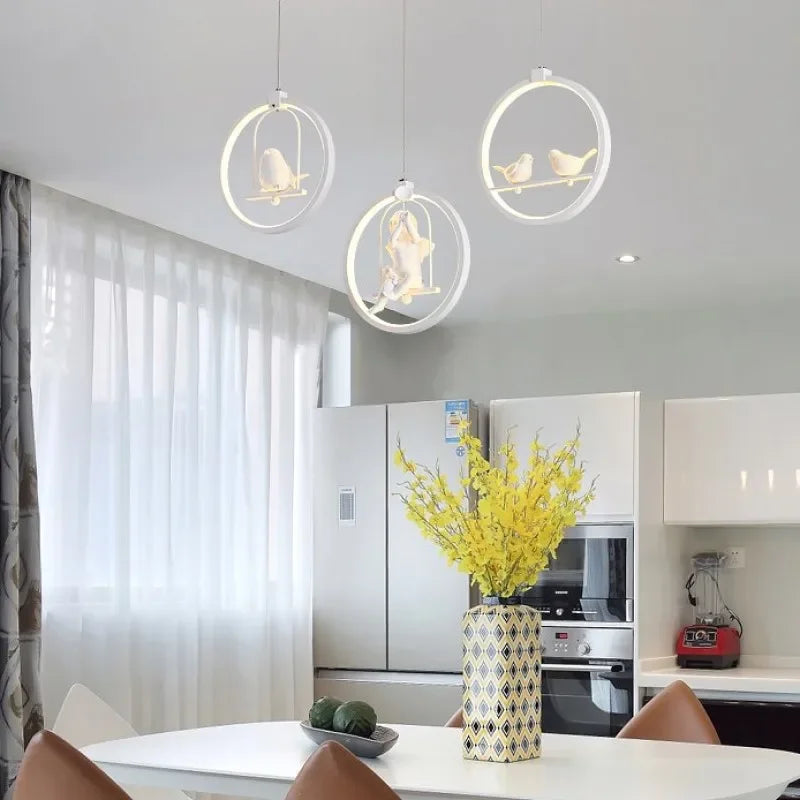 Nordic Angel LED Chandelier for Bedroom Dining Living Room Decor