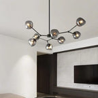 Gray Lava Glass Chandelier LED Pendant Light Modern Nordic Design