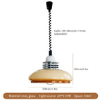 Vintage Glass LED Chandelier: Retro Kitchen Island Ceiling Lamp for Home Decor.createStatement