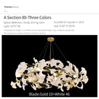 Ginkgo Biloba Chandelier: Elegant Duplex Living Room Hotel Lobby Pendant Light