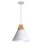 Wood Pendant Lamp: Nordic Macaron LED E27 Industrial Hanging Light for Home Decor