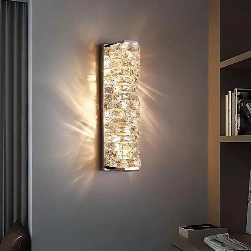 Luster Crystal Wall Sconces: Modern Elegant Glass Wall Light Fixtures