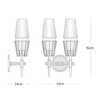 Gold Lustre Glass Chandelier: Modern Luxury Pendant for Living, Dining, Bedroom