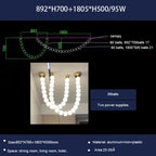 Pearl Necklace Chandelier: Modern Luxury Pendant Light for Living Room, Staircase, Foyer