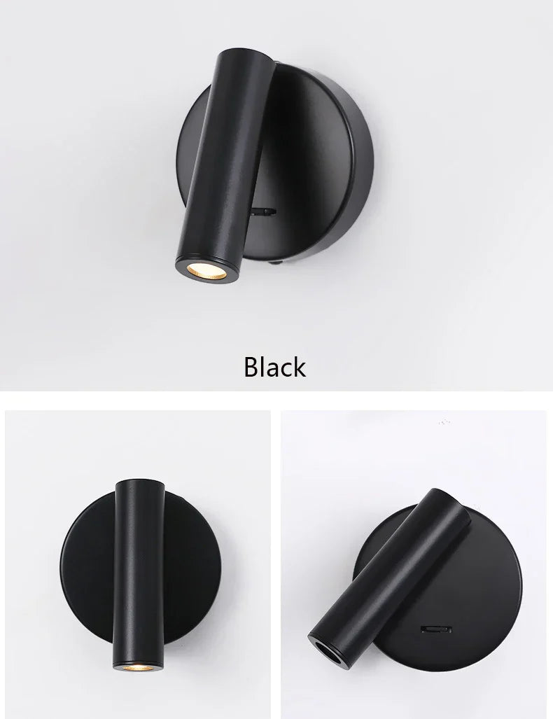 Bedroom Wall Lamp Surface Spotlight Indoor Reading Sconce Lights