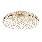 SKynest Rope LED Chandelier: Circular Woven Fireworks Light for Living Room & Restaurant