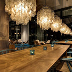 Aeolian Bells Shell Chandelier for Mediterranean Living Room, Shop, Bar, and Restaurant