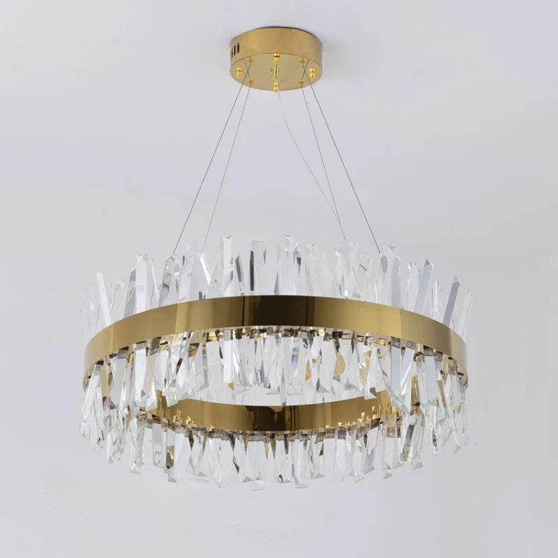 Luxury LED Crystal Chandelier for Living Room & Restaurant Décor