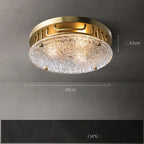 Water Ripple Glass Chandelier: Modern Luxury Living Room Ceiling Lamp for Home Decor