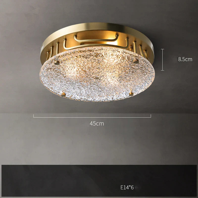 Water Ripple Glass Chandelier: Modern Luxury Living Room Ceiling Lamp for Home Decor