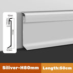 LED Skirting Line Aluminum Profiles Baseboard Corner Wall Decor - Stair Bar Strip Light