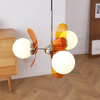 Tayla Chandelier: Middle Ancient Bauhaus Design Glass Ball LED Light