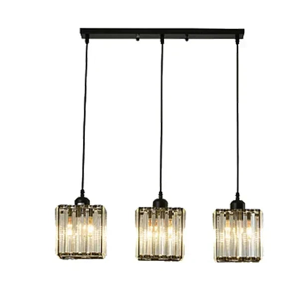 Crystal Trio Pendant Light for Modern Spaces