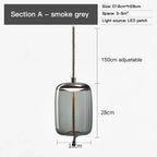 BROKIS Knot Glass Pendant Chandelier Luminaria Deco Bedside Lamp