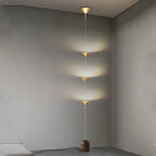 Modern Metal Floor Lamp with Marble Decor for Living Room