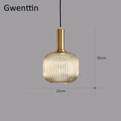 Stained Glass Pendant Lights Nordic Modern Hanging Lamps for Home Decor