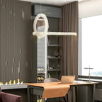 Crystal Flower LED Chandelier Pendant Light for Living and Dining Room