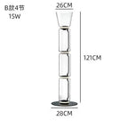 Noctambule Glass Floor Lamp: Italian Design, Bright Stand Lighting for Living Room