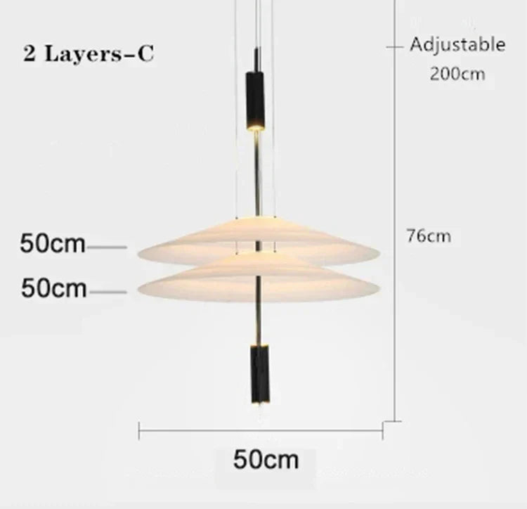 Modern UFO Pendant Lights Personality LED Saucer Hanging Lamp for Home Decor