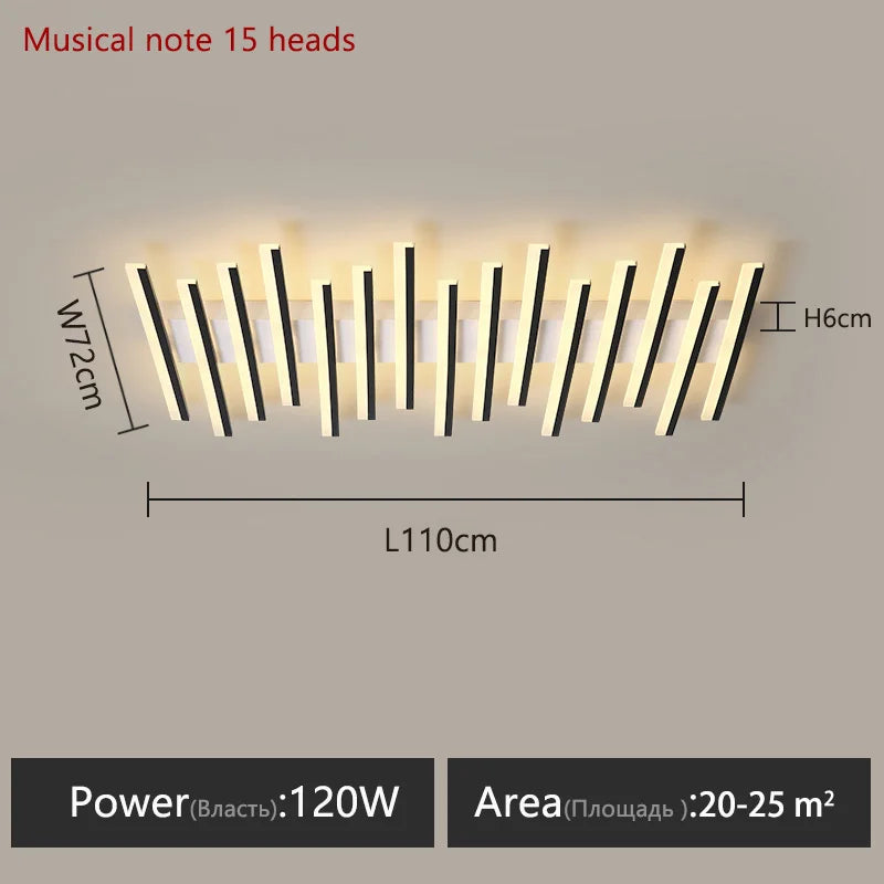 Modern Linear Ceiling Wall LED Lamps for Home Interior Decoration